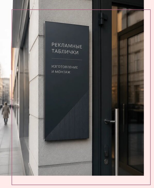 Рекламные таблички в Кропоткине по цене от 4887 р. | Аванза-Крп