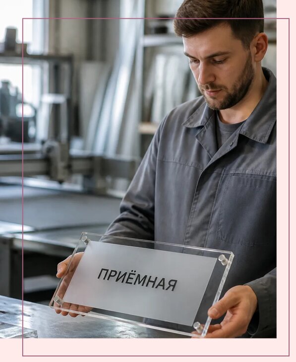 Таблички из оргстекла на заказ в Кропоткине от 4235 р. | Аванза-Крп