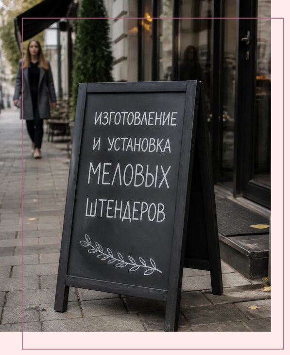 Меловые штендеры в Кропоткине по цене от 7058 р. | Аванза-Крп